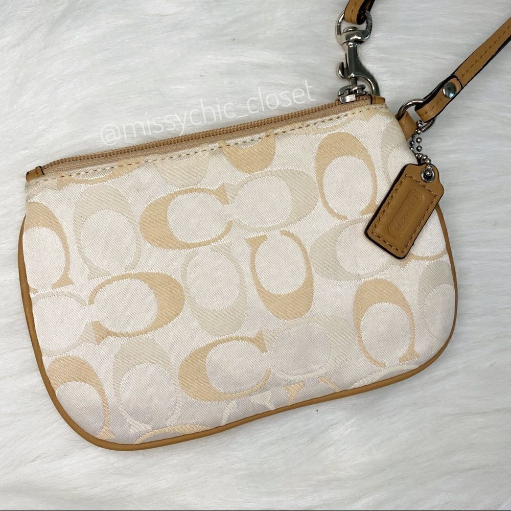 Coach Signature Wristlet - Picture 3 of 5